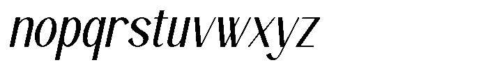 Zestiar Italic Font LOWERCASE