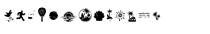 Zesty Spirit High Zesty Spirit Dingbats Regular Font UPPERCASE