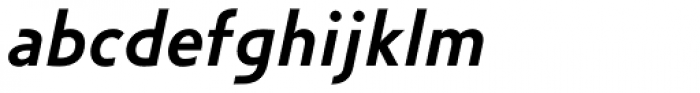 Zeta SemiBold Italic Font LOWERCASE
