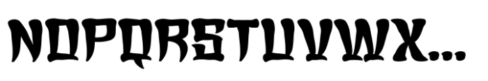 Zetwih Font UPPERCASE