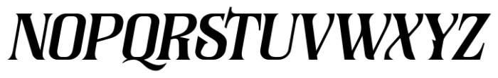 Zevant Italic Font UPPERCASE