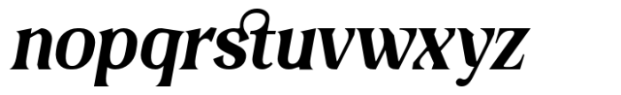 Zevant Italic Font LOWERCASE