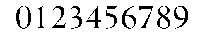 Zenith DisplayRegular Font OTHER CHARS
