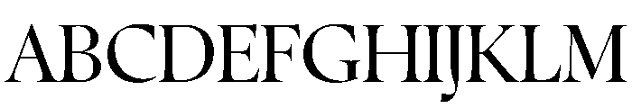 Zenith DisplayRegular Font UPPERCASE