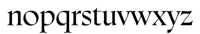 Zenith DisplayRegular Font LOWERCASE