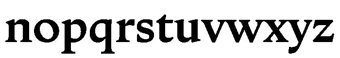 Zenith TextBold Font LOWERCASE
