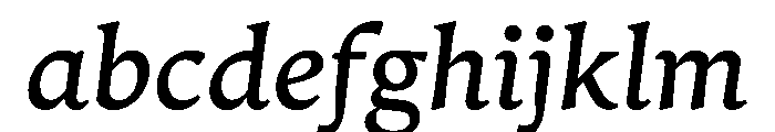 Zenith TextBookItalic FONT