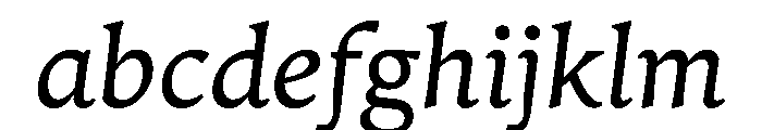 Zenith TextItalic FONT