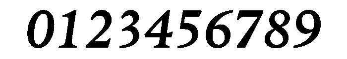 Zenith TextMediumItalic Font OTHER CHARS