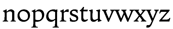 Zenith TextRegular Font LOWERCASE