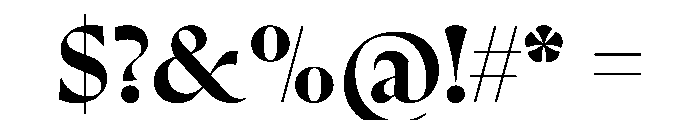 ZenithCyr DisplayBold Font OTHER CHARS