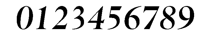 ZenithCyr DisplayMediumItalic Font OTHER CHARS