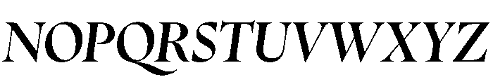 ZenithCyr DisplayMediumItalic Font UPPERCASE