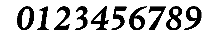 ZenithCyr TextBoldItalic Font OTHER CHARS