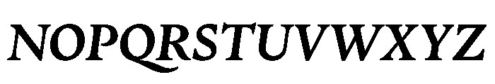 ZenithCyr TextBoldItalic Font UPPERCASE