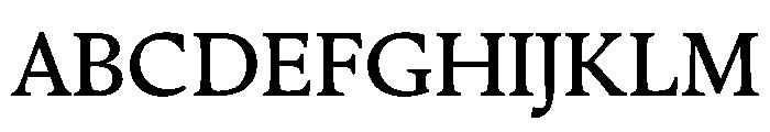 ZenithCyr TextBook Font UPPERCASE