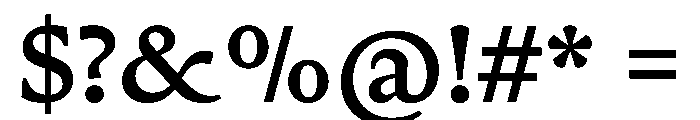 ZenithCyr TextMedium Font OTHER CHARS