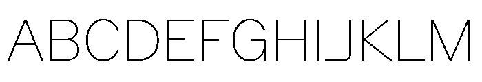 Zetal Thin Font UPPERCASE