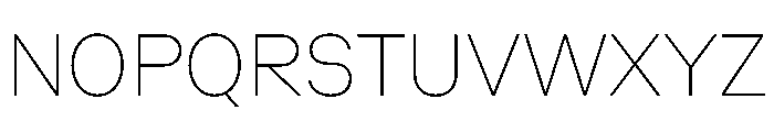 Zetal Thin Font UPPERCASE
