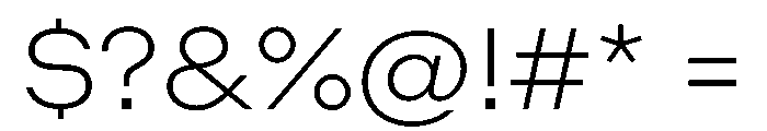 ZetalLarge ExtraLight Font OTHER CHARS
