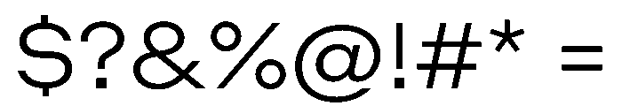 ZetalLarge Light Font OTHER CHARS