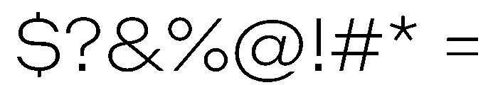 ZetalLargeVariable ExtraLight Instance Font OTHER CHARS