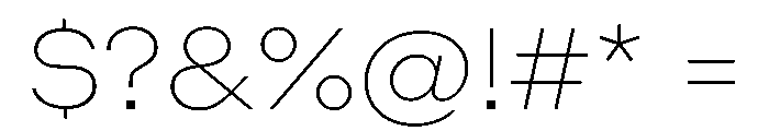 ZetalLargeVariable Thin Instance Font OTHER CHARS