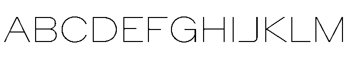 ZetalLargeVariable Thin Instance Font UPPERCASE