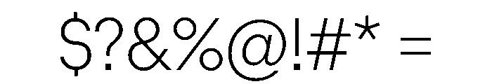 ZetalTight ExtraLight Font OTHER CHARS