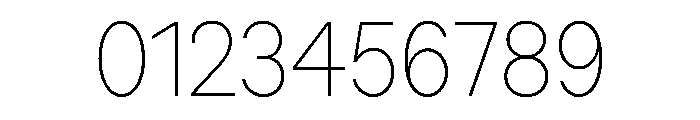 ZetalTight Thin Font OTHER CHARS