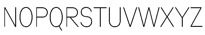 ZetalTight Thin Font UPPERCASE