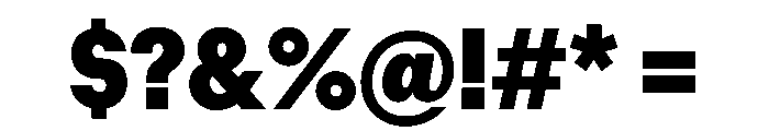 ZetalTightVariable Black Instance Font OTHER CHARS
