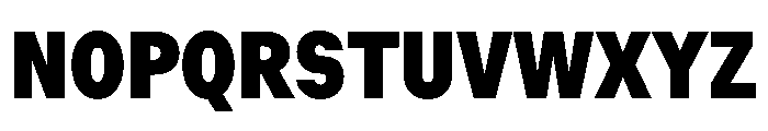 ZetalTightVariable Black Instance Font UPPERCASE