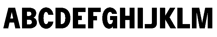 ZetalTightVariable ExtraBold Instance Font UPPERCASE