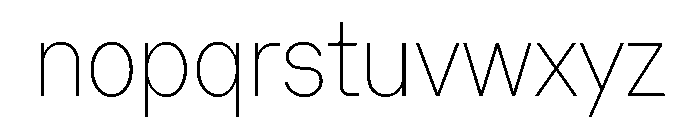 ZetalTightVariable Thin Instance Font LOWERCASE