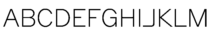 ZetalVariable ExtraLight Instance Font UPPERCASE
