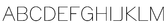 ZetalVariable Thin Instance Font UPPERCASE
