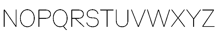 ZetalVariable Thin Instance Font UPPERCASE