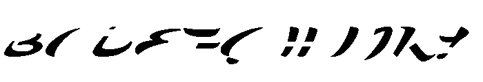 Zebra A Font UPPERCASE
