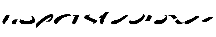 Zebra A Font LOWERCASE