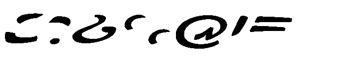 Zebra B Font OTHER CHARS
