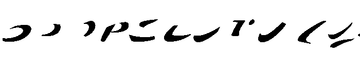 Zebra B Font UPPERCASE