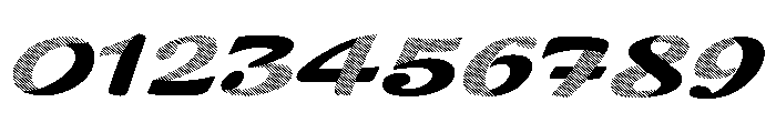 Zebra Line Cut Font OTHER CHARS