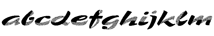Zebra Line Cut FONT