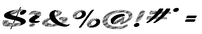 Zebra Linecut Color Font OTHER CHARS