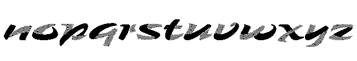 Zebra Linecut Color Font LOWERCASE