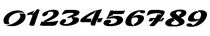 Zebra Wedge Font OTHER CHARS