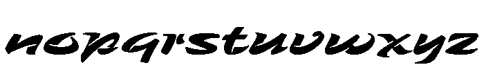 Zebra Wedge Font LOWERCASE