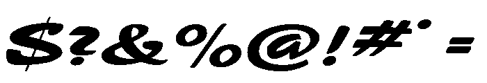 Zebra Wedgecut Color Font OTHER CHARS