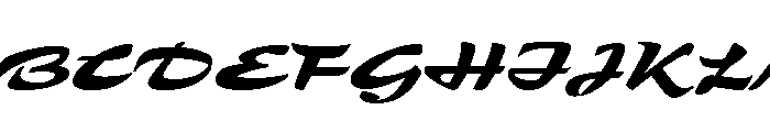 Zebra Wedgecut Color Font UPPERCASE